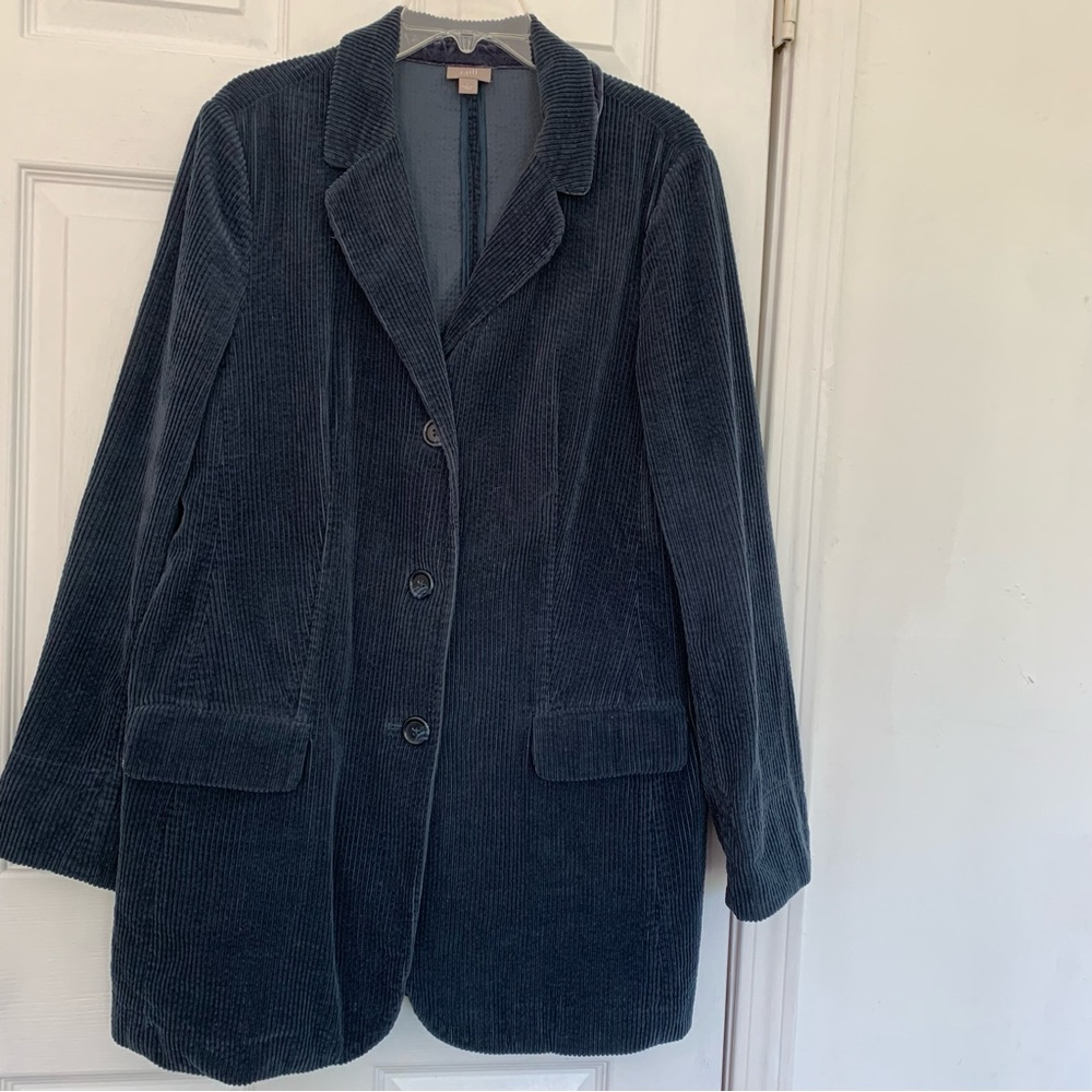 J. Jill Blue Corduroy Jacket - Picture 2 of 10